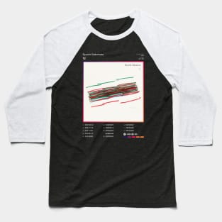 Ryuichi Sakamoto - 12 Tracklist Album Baseball T-Shirt